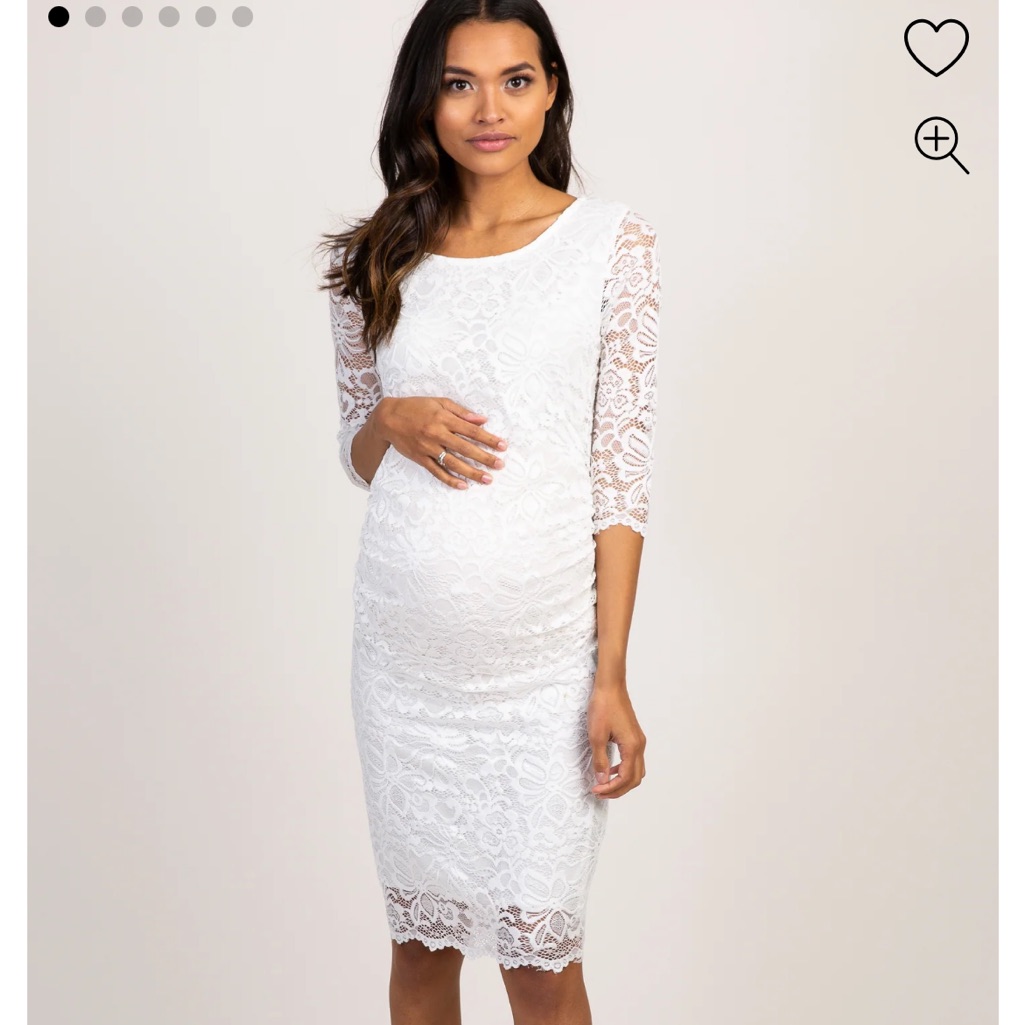 Pinkblush Maternity Lace Dress